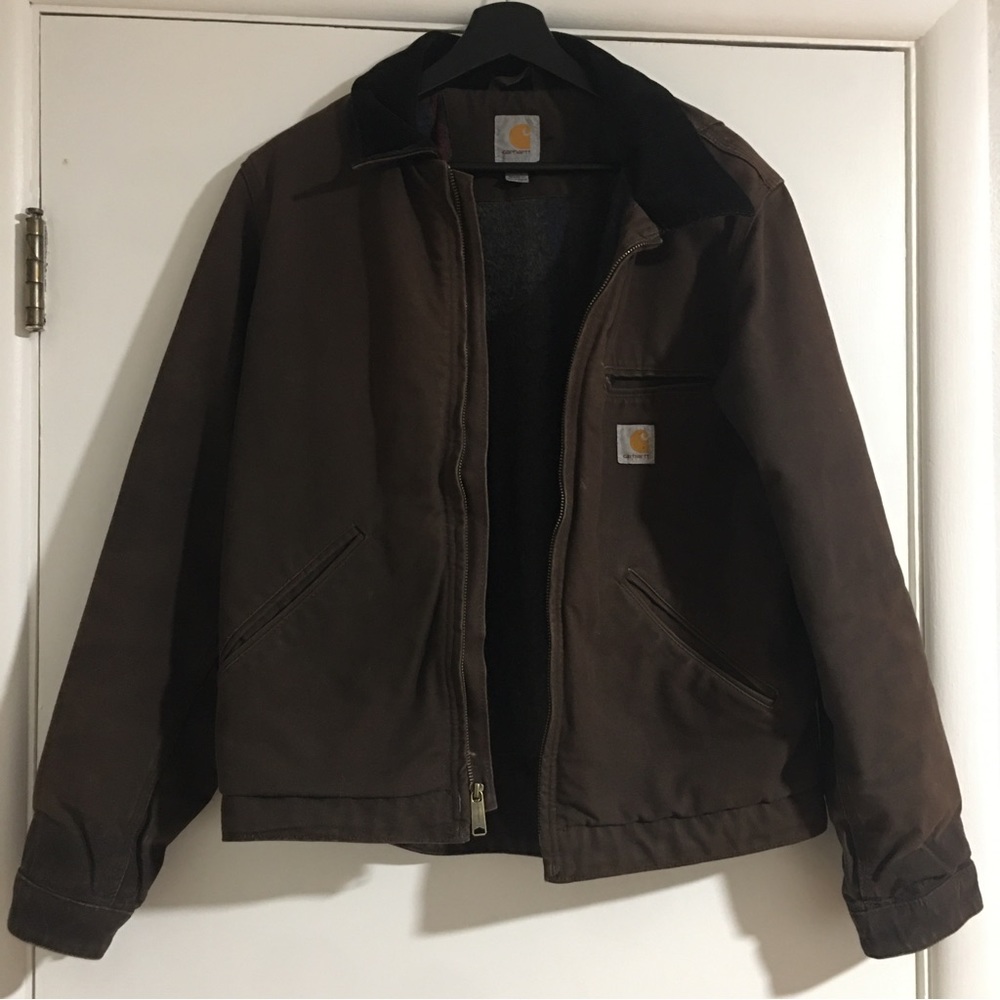 CARHARTT - RELAXED FIT DUCK BLANKET-LINED DETROIT JACKET - 1 WARM RATING